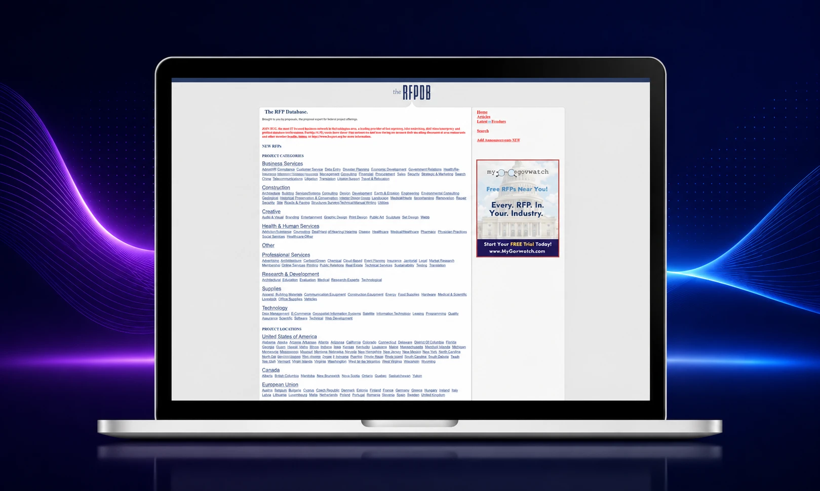 RFPDB community-powered RFP database