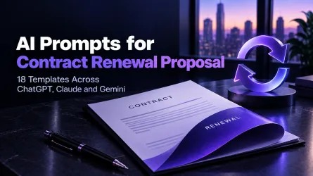 AI Prompts for Contract Renewal Proposal: 18 Templates Across ChatGPT, Claude And Gemini