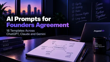AI Prompts for Founders Agreement: 18 Templates Across ChatGPT, Claude And Gemini