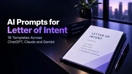AI Prompts for Letter of Intent: 18 Templates Across ChatGPT, Claude And Gemini