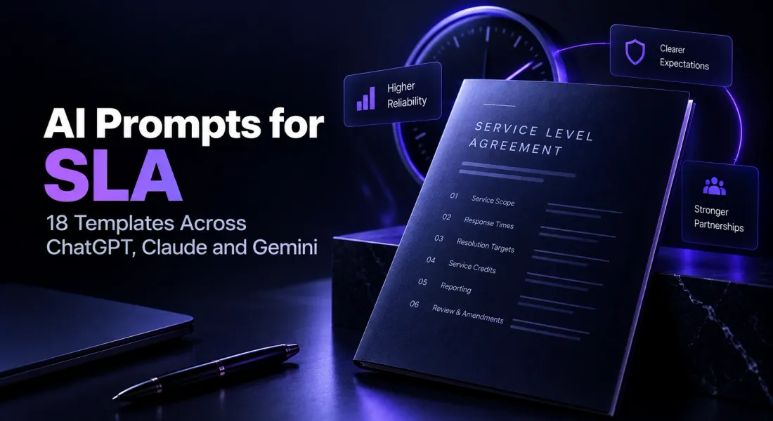 AI Prompts for SLA: 18 Templates Across ChatGPT, Claude And Gemini