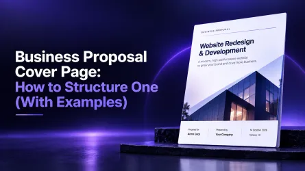 Business Proposal Cover Page: What to Include and Examples