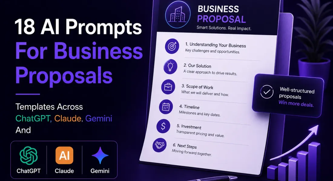 AI prompts for Business Proposal: 18 Templates Across ChatGPT, Claude And Gemini