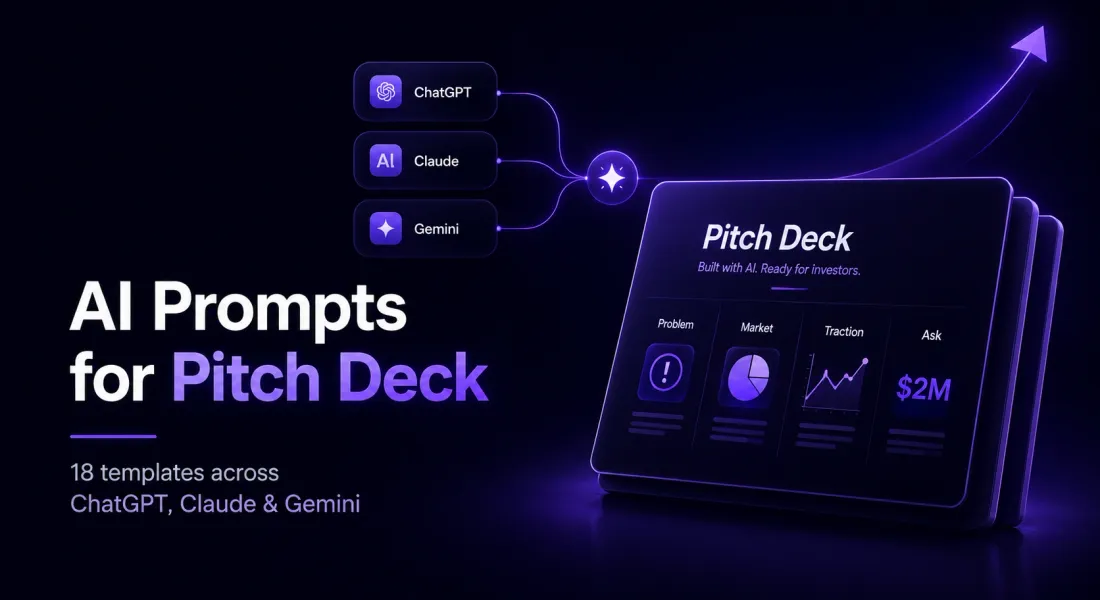 AI prompts for Pitch Deck: 18 Templates Across ChatGPT, Claude And Gemini