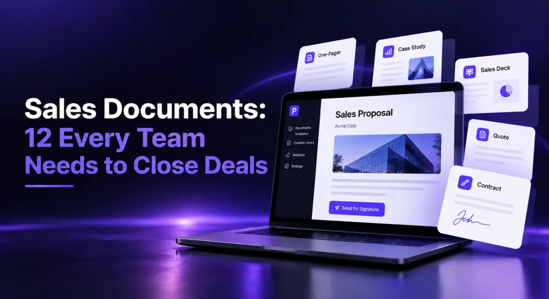12 Sales Documents: Every Team Needs to Close Deals