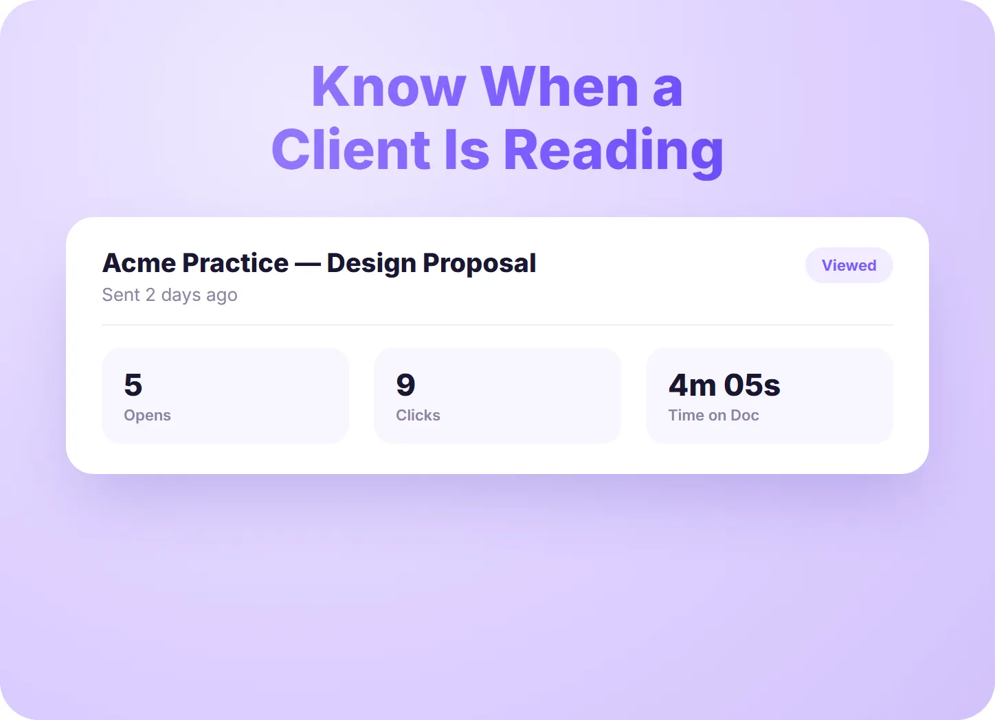 Track Client Interest After Sending