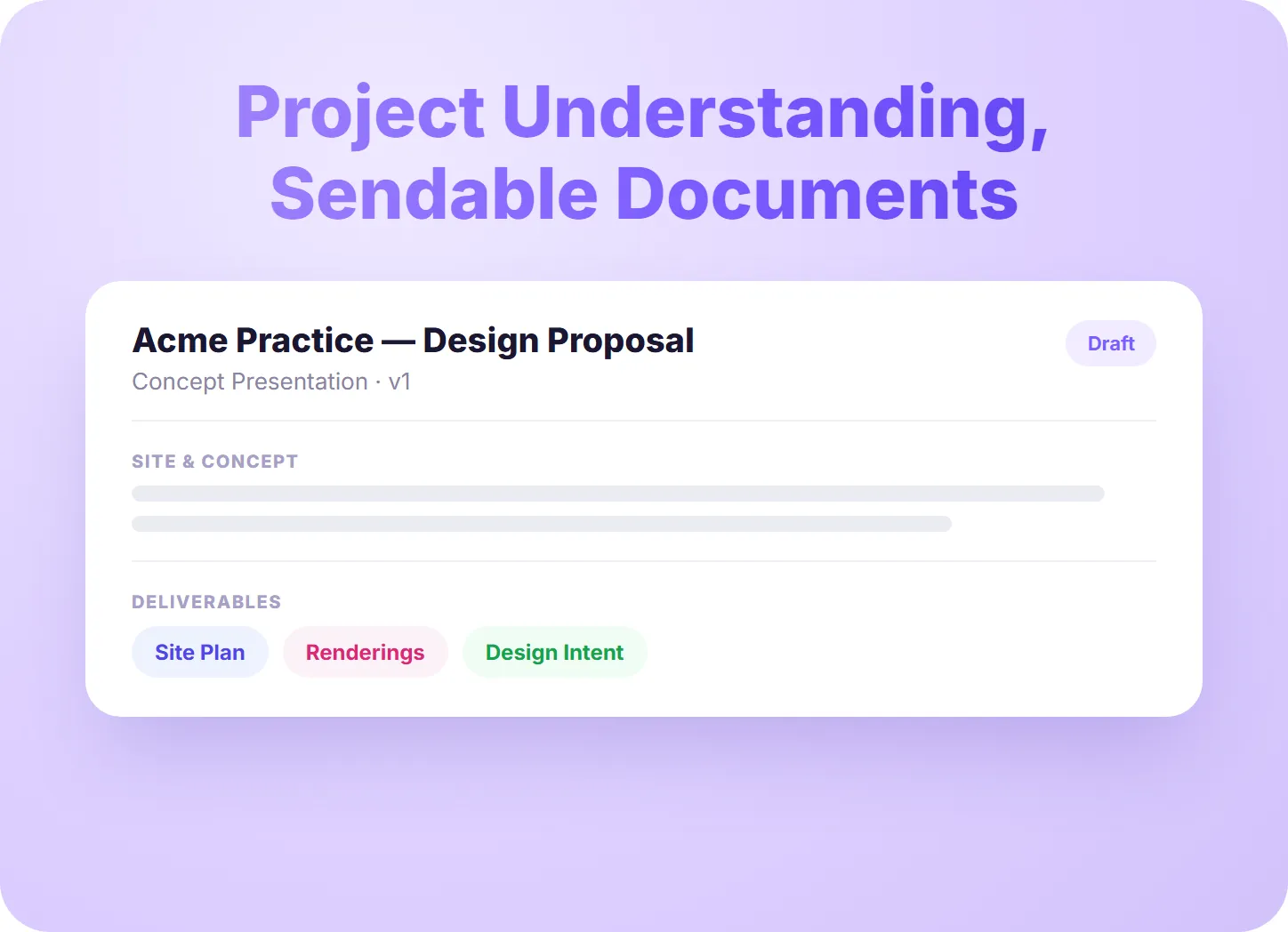 Turn Project Understanding Into Sendable Documents