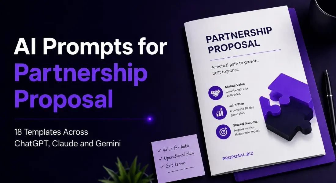 AI Prompts For Partnership Proposal: 18 Templates Across Models