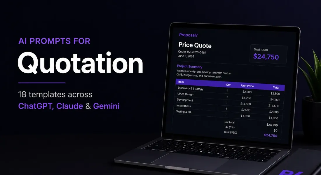 AI Prompts For Quotation: 18 Templates Across Models