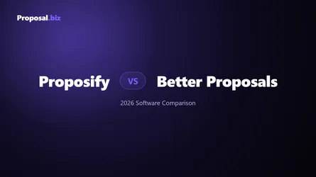 Proposify vs Better Proposals Comparison