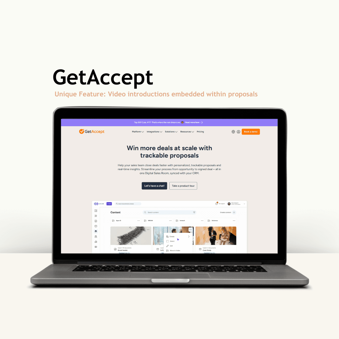 GetAccept proposal software interface