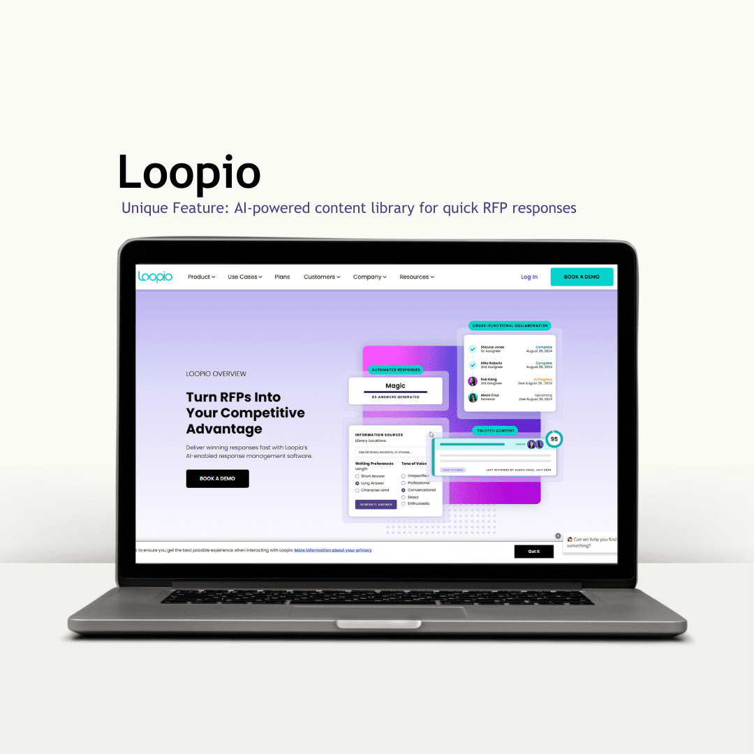 Loopio RFP response software dashboard
