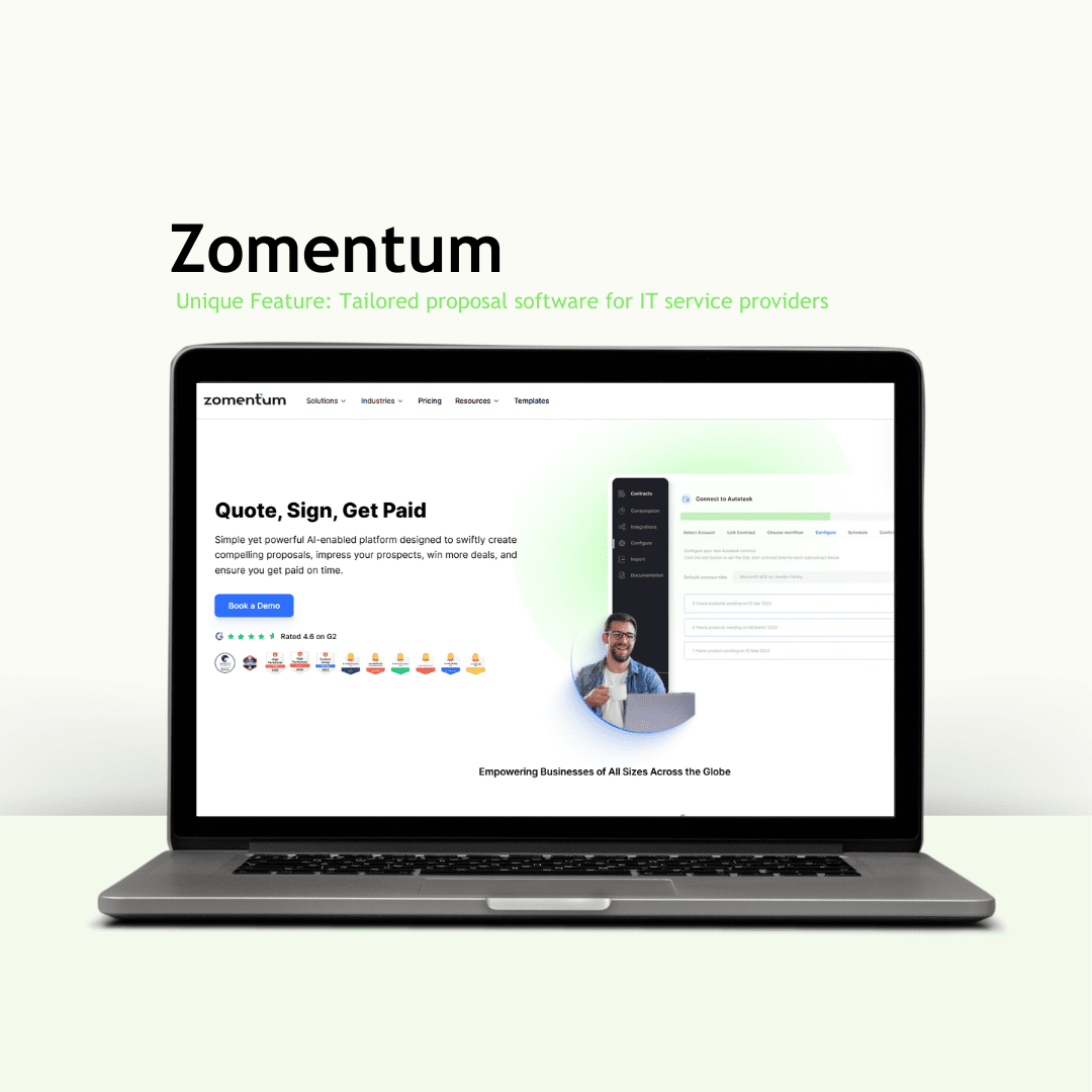 Zomentum proposal software for IT service providers