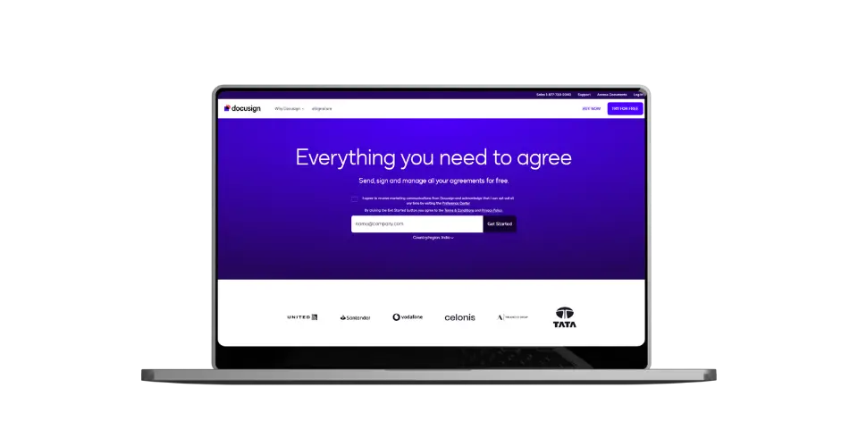 DocuSign HIPAA compliant eSignature platform