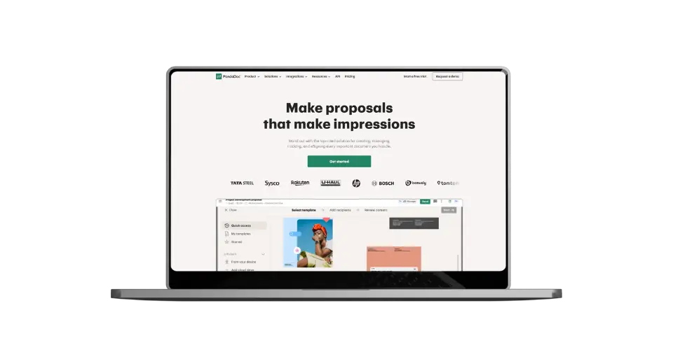 PandaDoc HIPAA compliant proposal software